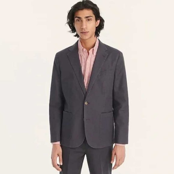 New mens S L J Crew classic fit suit jacket in stretch...